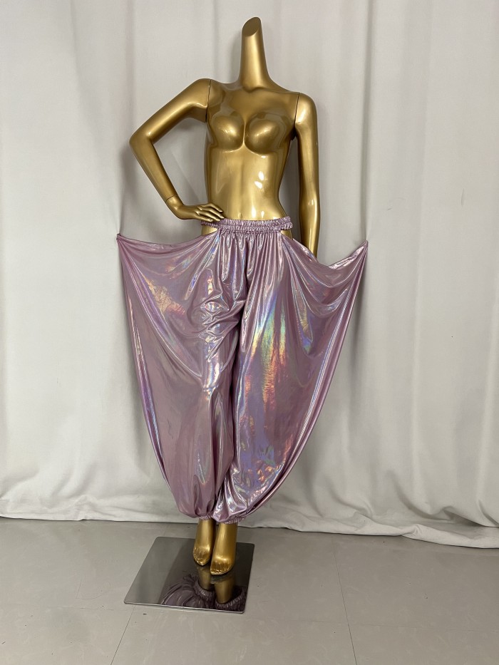 New Style Belly Dance Lycra Fabric Tribal Lantern Pants For Training Pants,Performance Pants