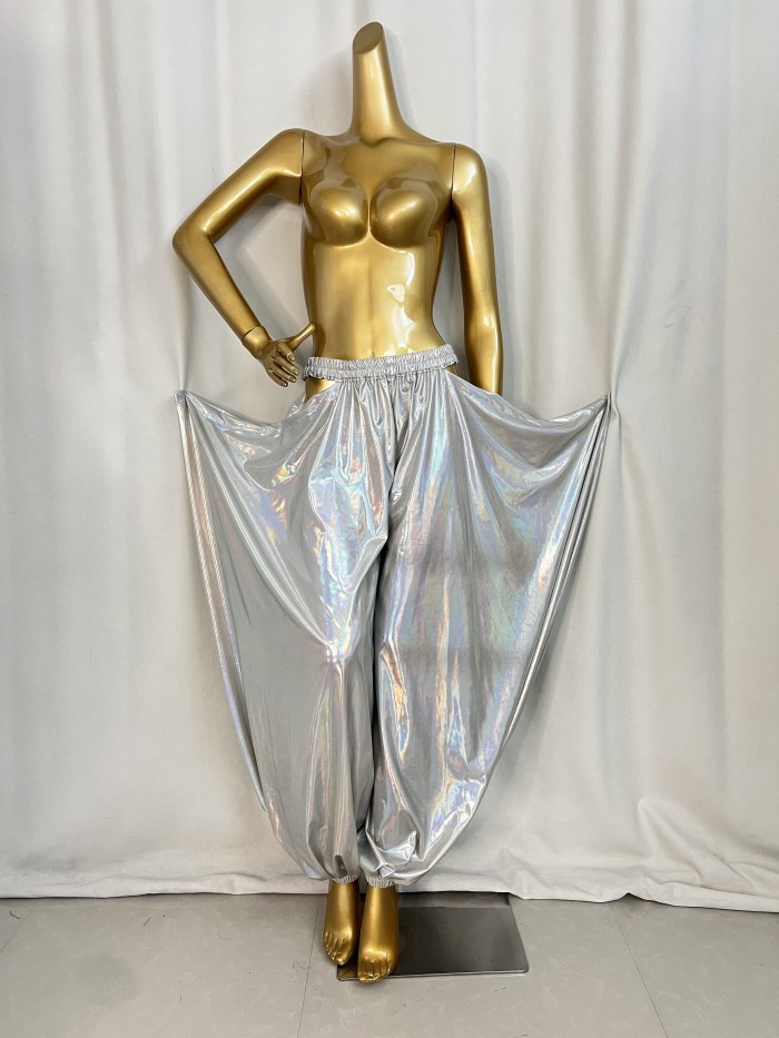 New Style Belly Dance Lycra Fabric Tribal Lantern Pants For Training Pants,Performance Pants
