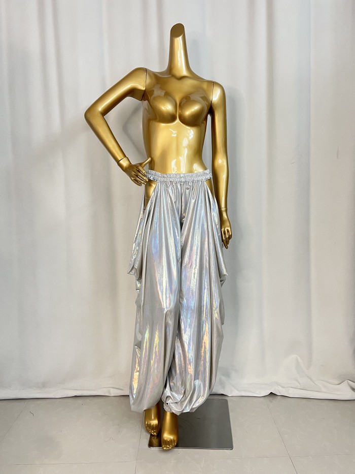 New Style Belly Dance Lycra Fabric Tribal Lantern Pants For Training Pants,Performance Pants
