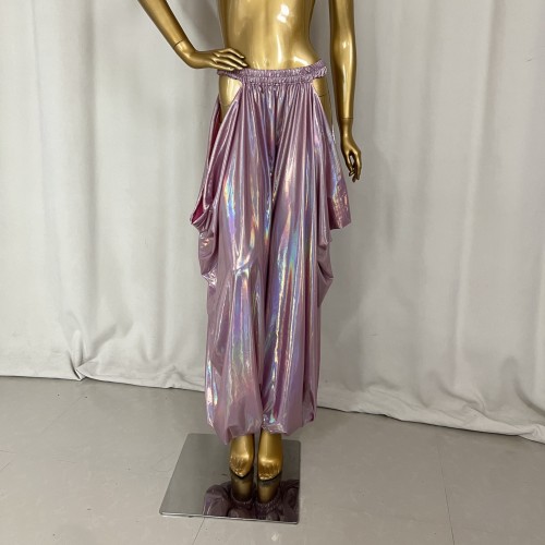 New Style Belly Dance Lycra Fabric Tribal Lantern Pants For Training Pants,Performance Pants