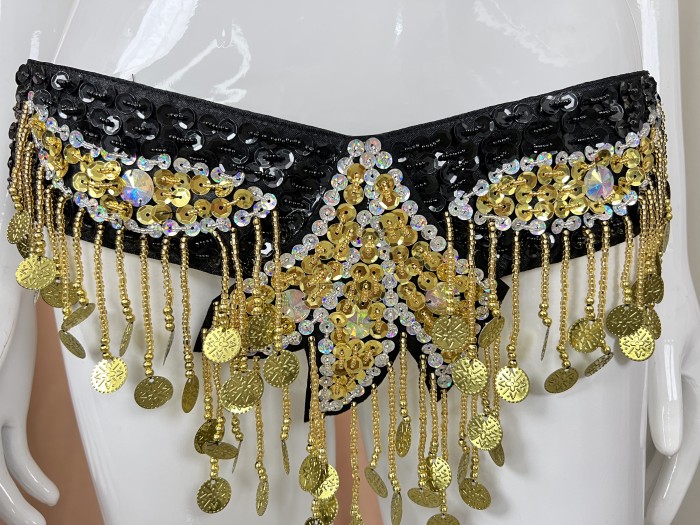 Free Shipping Hand Beaded Belly Dance Samba Costumes  Bra and Belt 2pcs TF246