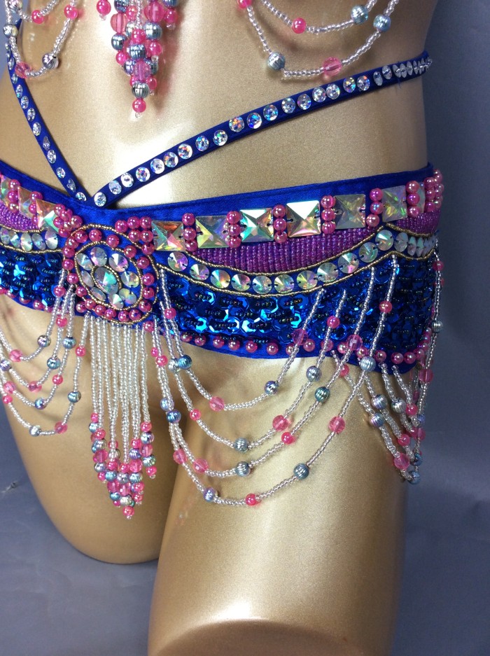 High Quality  Women's sequins Belly Dance Costume Sexy Hip Scarf Wrap bellydance Belt with tassel  beading waist chain BELT1402
