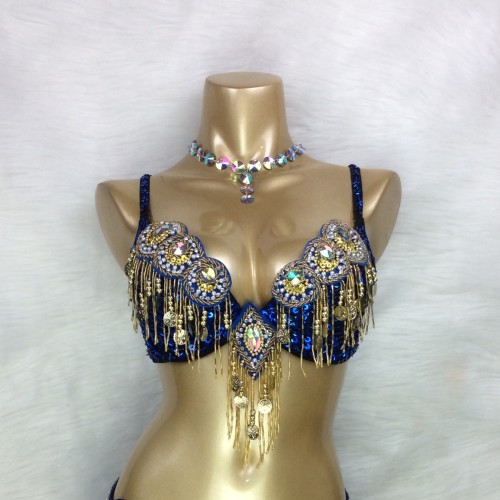 Women's belly dance costumes beads bra belly dancing clothes Bellydance Bead Sequins tops BAR1601