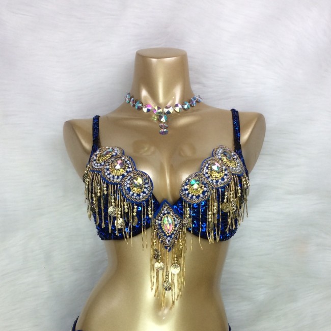 Women's belly dance costumes beads bra belly dancing clothes Bellydance Bead Sequins tops BAR1601