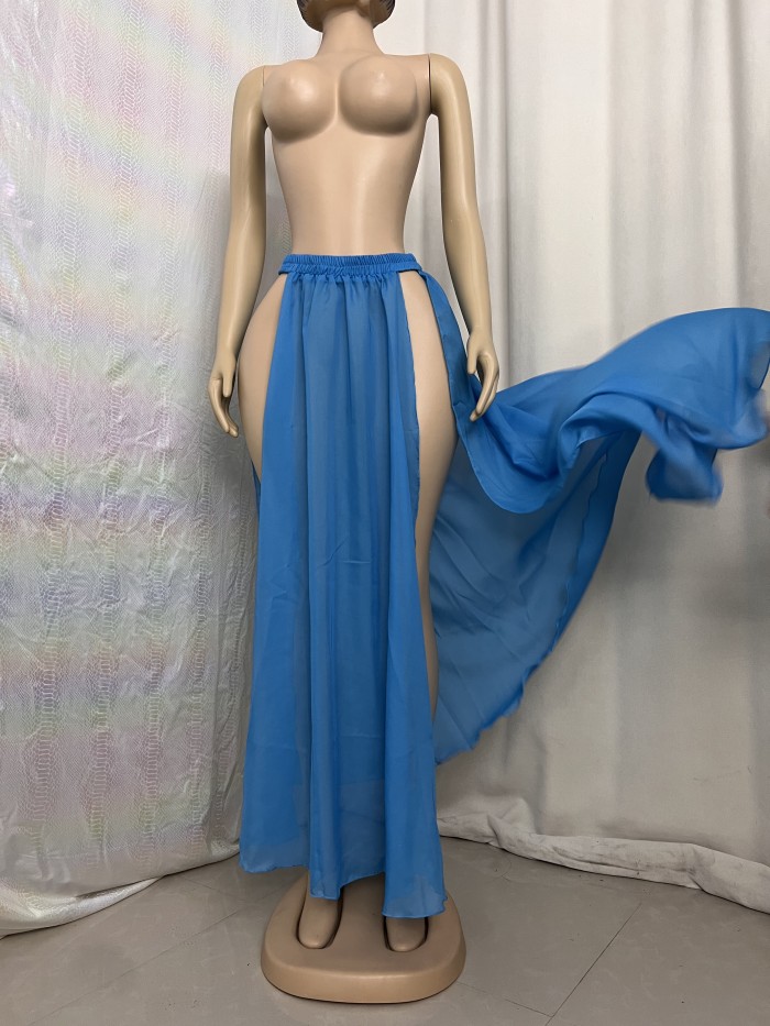 Belly Dance Skirt Slit Both Side SK1912 6 Colors