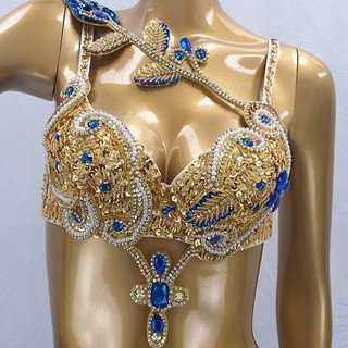 Women's belly dance costumes beads bra belly dancing clothes Bellydance Bead Sequins tops BAR1921