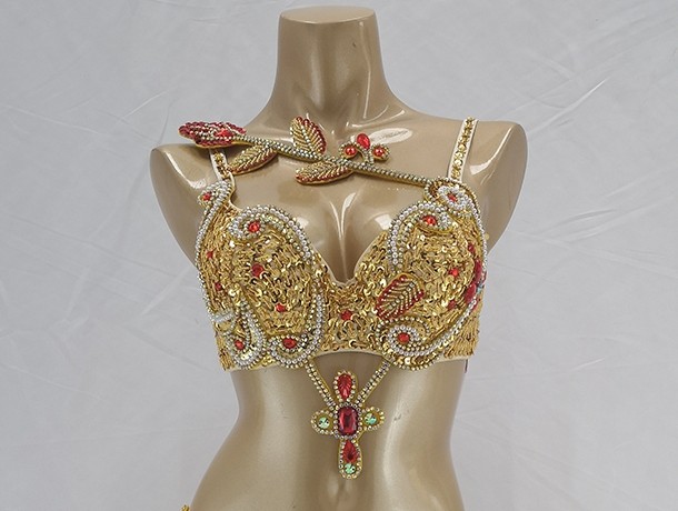 Women's belly dance costumes beads bra belly dancing clothes Bellydance Bead Sequins tops BAR1921