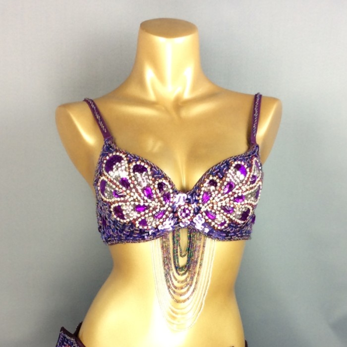 Women's belly dance costumes beads bra belly dancing clothes Bellydance Bead Sequins tops BAR1359
