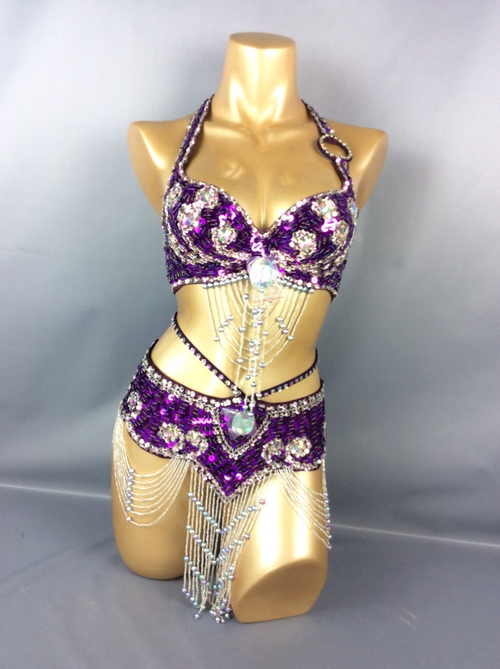 belly dancing suite belt+bra 2 piece set  samba costumes club  13 color in TF209-2