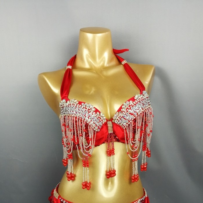 Women's belly dance costumes beads bra belly dancing clothes Bellydance Bead Sequins tops BAR1356