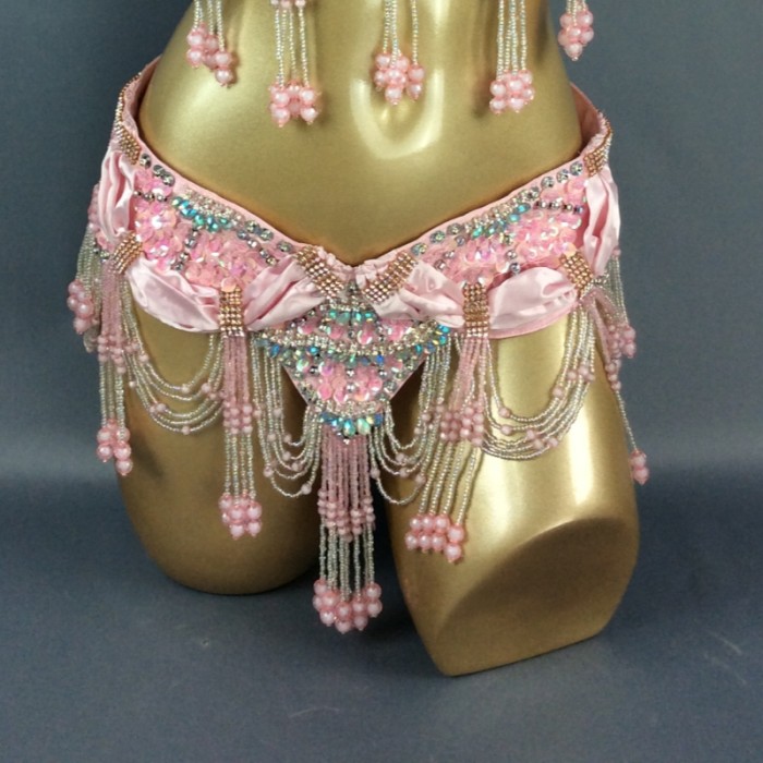 High Quality  Women's sequins Belly Dance Costume Sexy Hip Scarf Wrap bellydance Belt with tassel  beading waist chain BELT1356