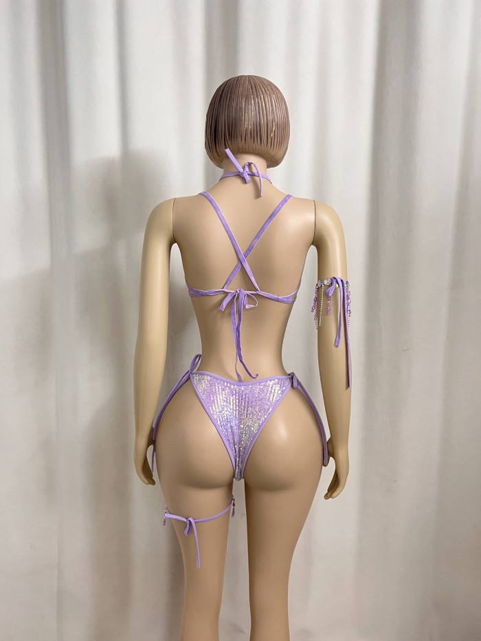New Handmade Top Quality Samba Rio Carnival Wire Bra+Panty With Stone Sexy Belly Dancing Costume