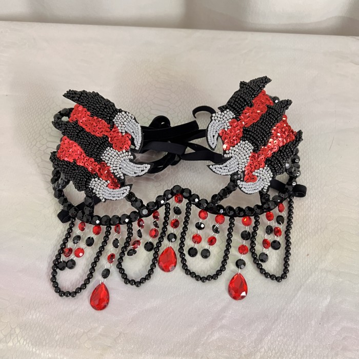 New Handmade Samba Carnival  Wire Bra With Stones Dinosaur Claw Scratches For EDC Festival Rave Carnival BB062