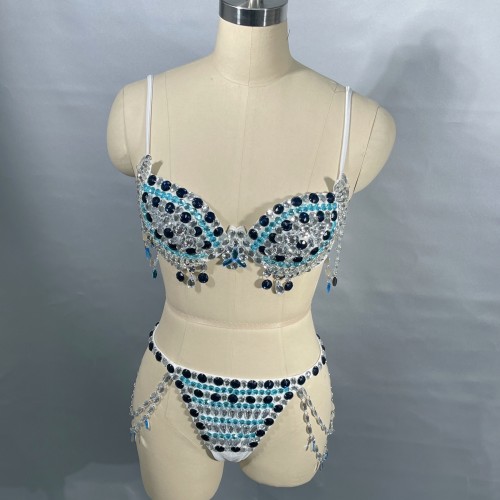 Samba Carnival Handmade Stones Bra And Panty For EDC Festival