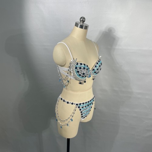 Samba Carnival Handmade Stones Bra And Panty For EDC Festival