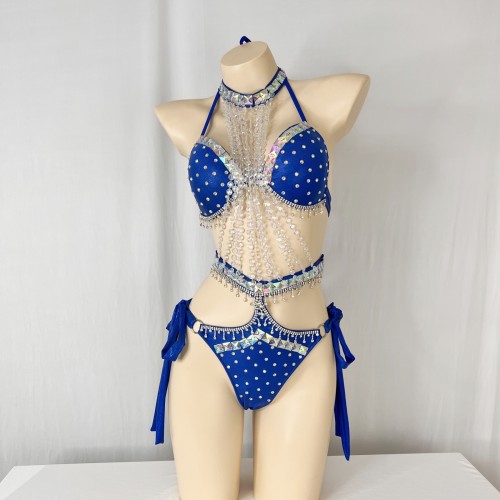 New Arrival Sexy Samba Carnival For Women Handmade costues  stones Samba Suit C050-1
