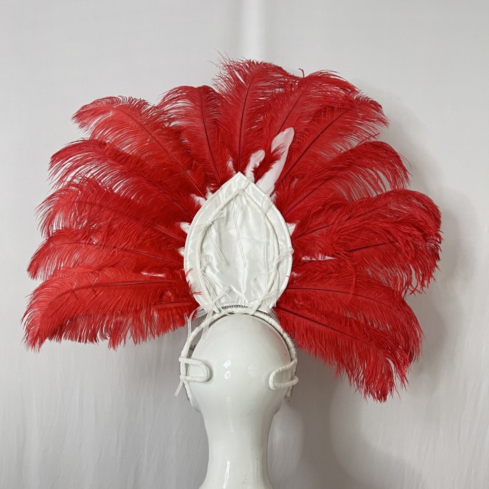 New Style Samba Carnival Feather Headpiece With Stones