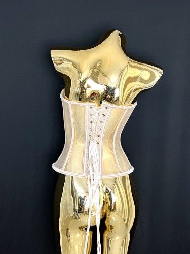 Fashionable and sexy strapless fish bone rhinestone vest top