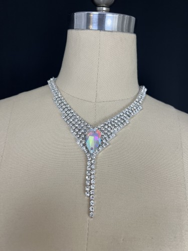 Silver Diamond  Necklace