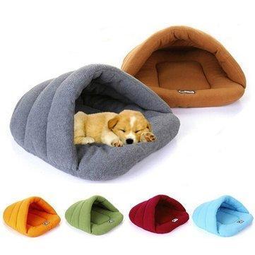 Pet Cat Dog Rabbit Nest Bed Puppy Soft Warm Cave House Sleeping Bag Mat Pad