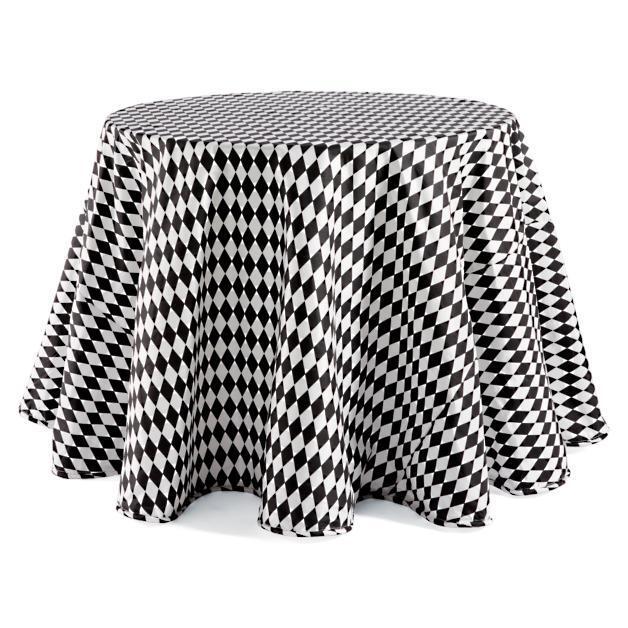 Katherine's Collection Mable Witch Tabletop Server with Harlequin Tablecloth