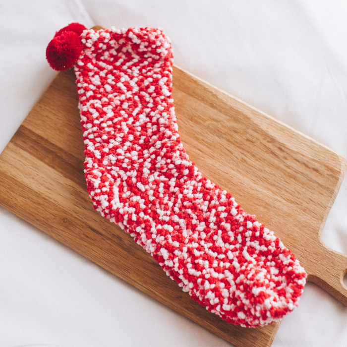 (🎅EARLY CHRISTMAS SALE )Winter Fuzzy Slipper Socks WIth Gift Box