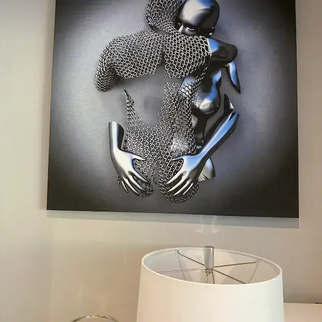 Love Heart Gray-3D Art Wall Decor