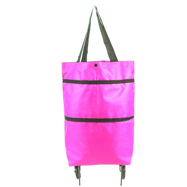 2 in 1 Foldable Shopping Cart - Foldable Basket (Premium Quality)