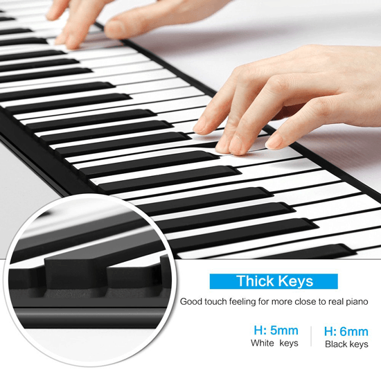 61 Key Roll-Up Portable Piano Keyboard