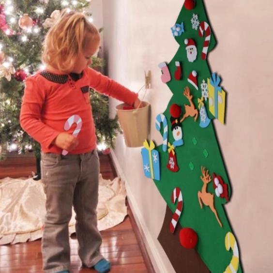 Wall Hanging DIY Felt Christmas Tree | For Kids & Toddlers