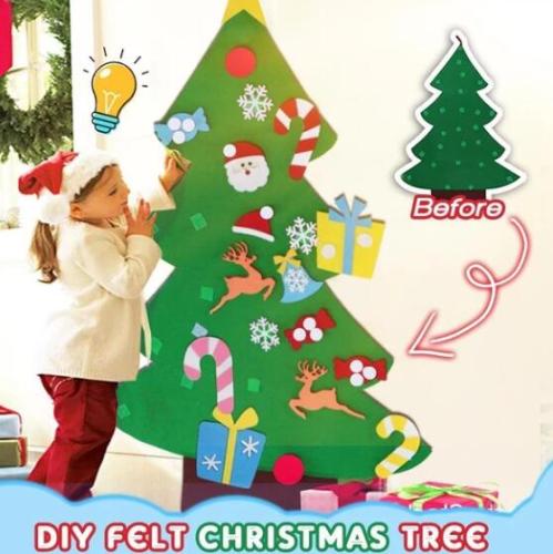 Wall Hanging DIY Felt Christmas Tree | For Kids & Toddlers