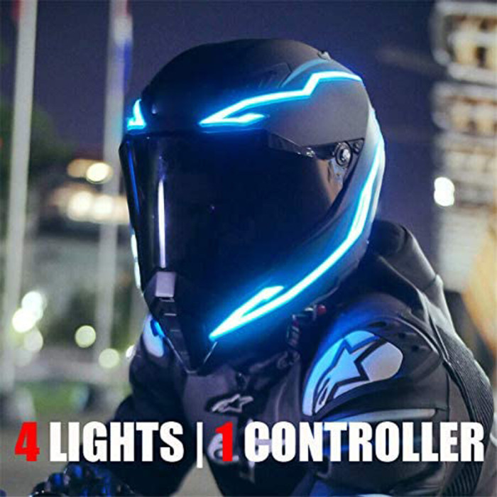 Motorcycle Helmet LED Stripe Light