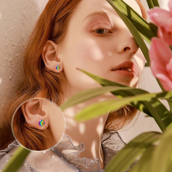 Sterling Silver  Crystal Earrings