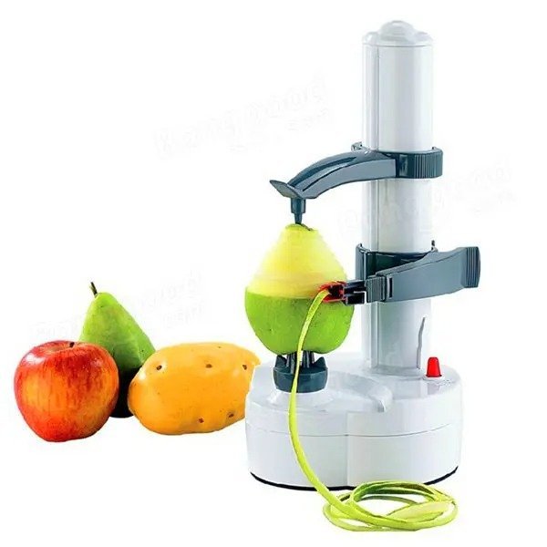 Electric Auto Rotating Potato Peeler Pear Apple Fruit Vegetable Cutter Slicer Kitchen Utensil