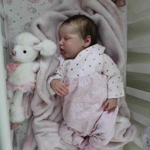 [Realistic Handmade Gifts] 17  Sanne Realistic Truly Baby Girl Doll,  Gift  with Coos and  Heartbeat 