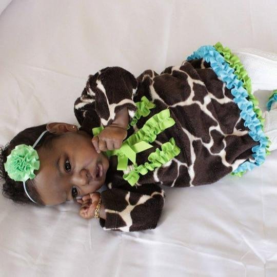 22'' African American Reborn Baby Doll Girl Hayley Toy