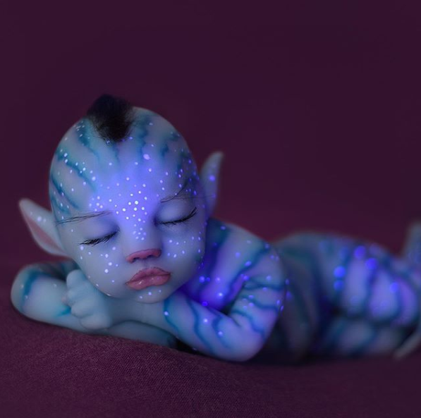 20'' Realistic Reborn Afra Handmade Fantasy Baby Boy Doll