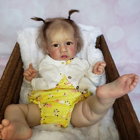 [Realistic Handmade Gifts]22'' Lifelike Tanira  Reborn Baby Doll Girl