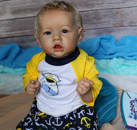 22 Kids Play Gift Ruby Reborn Saskia Baby Doll Boy, Realistic&Lifelike Newborn Baby Dolls