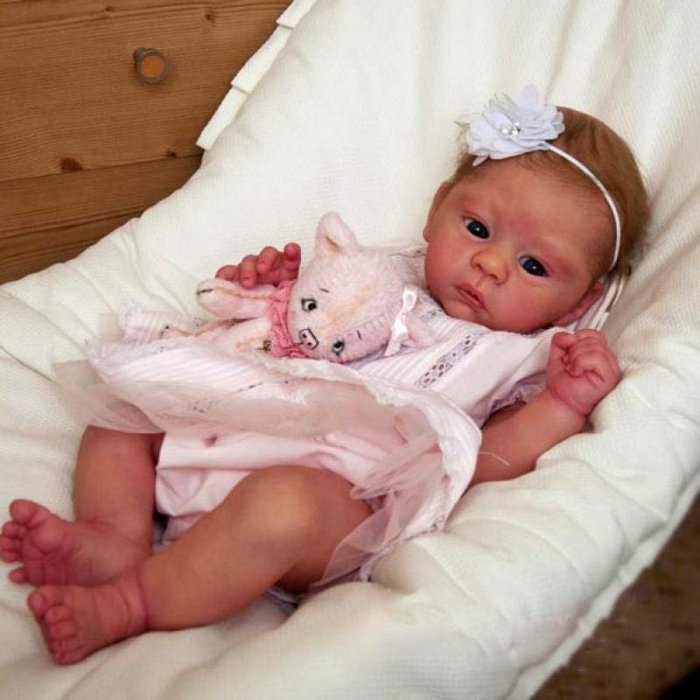 [Heartbeat & Sound] Lifelike 21'' Kaliyah New Vinyl 
 Reborn Baby Doll