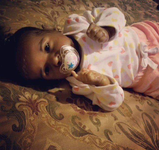 22'' Truly Jamani Reborn Baby Doll Girl  with Coos and  Heartbeat 