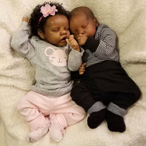 17  Sweet Sleeping Twins Sister Batard and Briana Truly Baby Doll Girl