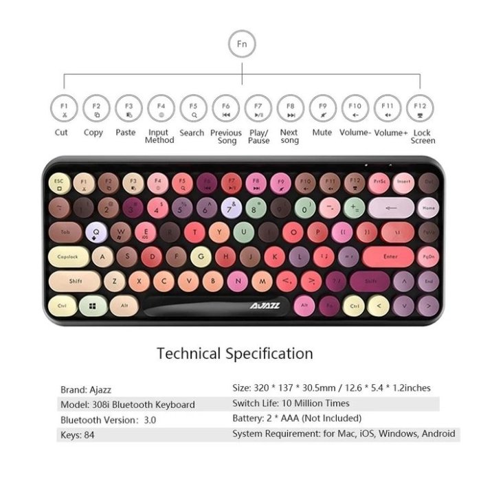 Wireless Keyboard and Mouse: 5 colors