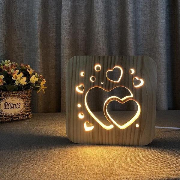 🔥HOT SALE!-3D Wooden Pet Lamp