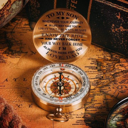 Dad To Son - Enjoy The Ride - Compass(🎄Christmas Sale🎄- 70% OFF)