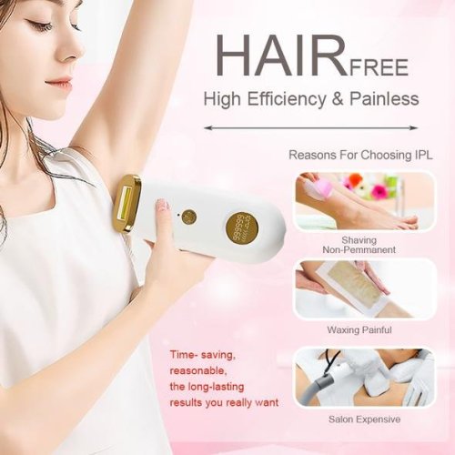 Portable Painless Facial & Body IPL Laser Hair Removal