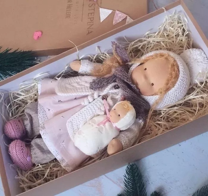🎁The Best Gift for Christmas-Artist Handmade Waldorf Doll👧