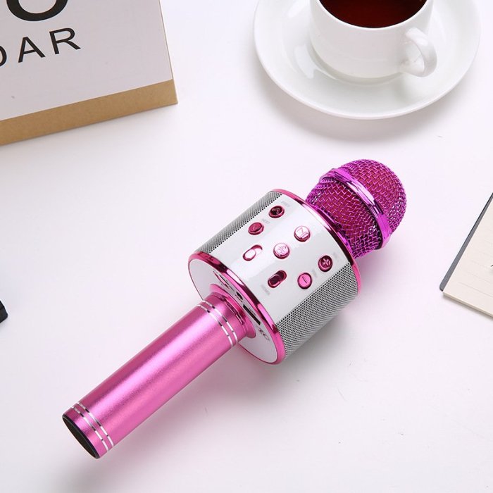 Wireless Bluetooth 3-In-1 Karaoke Mic Speaker