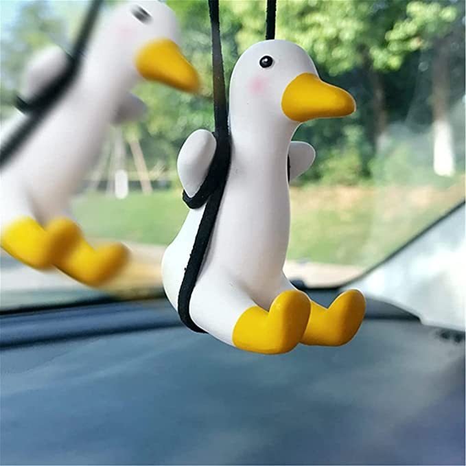 Swing Duck Rear View Mirror Car Charm