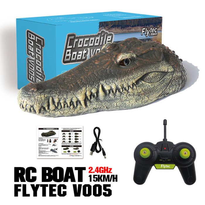 Simulation RC Crocodile Boat